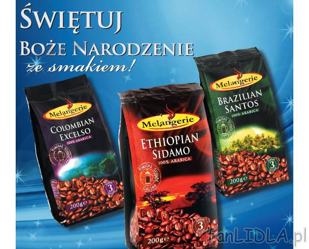 Kawa Premium , cena 9,99 PLN za 200 g 
-  różne rodzaje 
-  100% Arabica