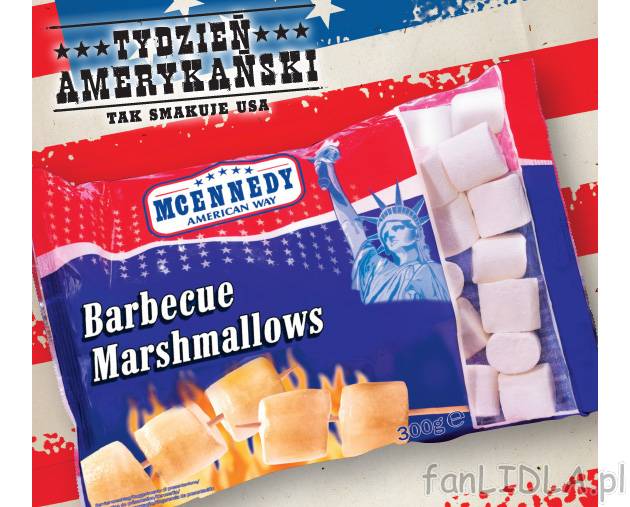 Pianki Marshmallows , cena 4,99 PLN za 300 g/1 opak. 
- słodkie pianki żelowe ...