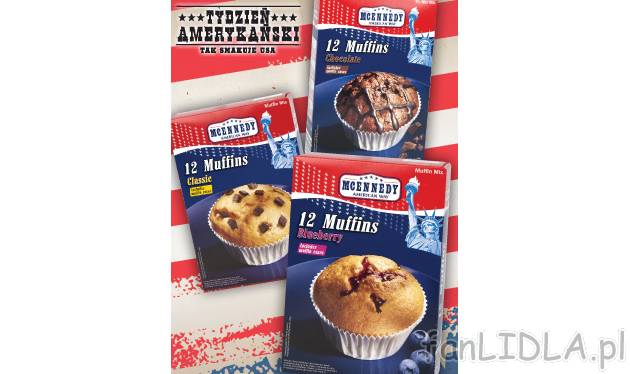 Muffinki , cena 4,99 PLN za 310/325/340 g/1 opak. 
- gotowa mieszanka do wypieku ...