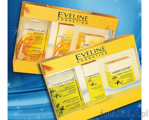Zestaw Eveline Cosmetics , cena 19,99 PLN za zestaw 
- Kozie mleko dzień/noc 
- ...
