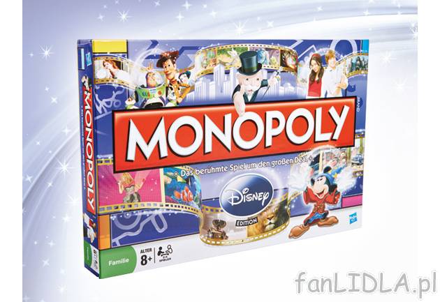 Gra Monopoly , cena 99,00 PLN za 1 opak. 
-  gra dla 2-6 osób 
-  do wyboru:,