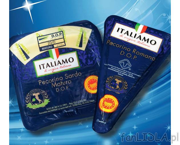 Pecorino , cena 4,99 PLN za 100 g 
- Romano: to aromatyczny ser owczy, w smaku ...