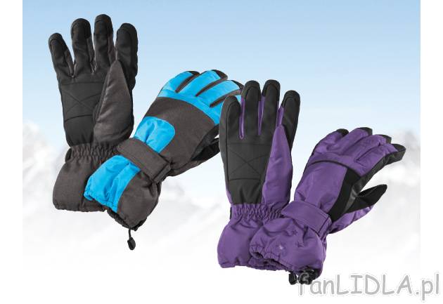 Rękawice snowboardowe , cena 29,99 PLN za 1 para 
- oddychające, wodo- i wiatroodporne, ...