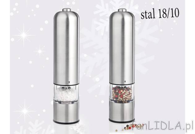 Młynek elektryczny do soli lub pieprzu Silvercrest Kitchen Tools, cena 29,99 PLN ...