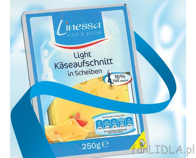 Ser light , cena 5,99 PLN za 250 g/1 opak. 
- 3 rodzaje sera w jedym opakowaniu: ...