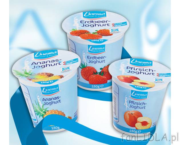 Jogurt owocowy , cena 0,77 PLN za 150 g/1 opak. 
-  Różne rodzaje.
