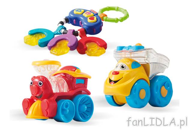 Zabawka dziecięca , cena 29,99 PLN za 1 szt. 
- do wyboru: kaczka, klucze, lokomotywa ...