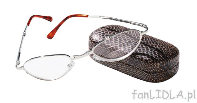 Składane okulary do czytania Auriol, cena 9,99 PLN za 1 opak. 
- lekkie, komfortowe ...
