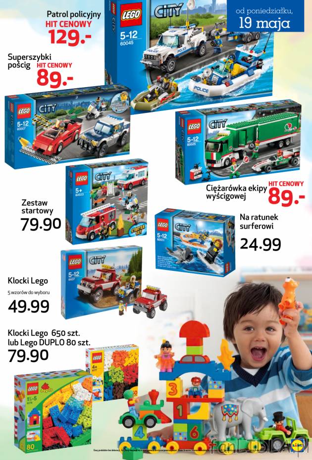 Klocki Lego City - seria z samochodami, ciężarówkami, patrolem policyjnym i wozem ...