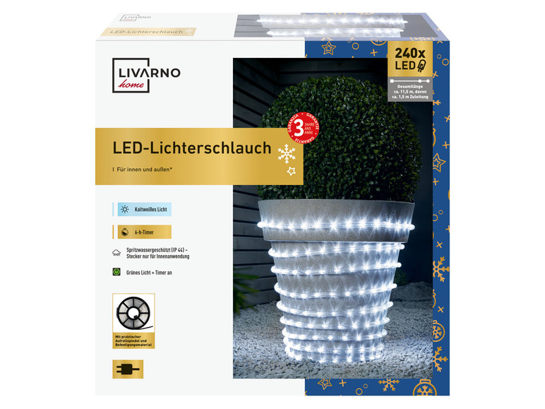 Livarno Home Wąż świetlny LED wewnętrzny i zewnętrzny, 10 m, 1 sztuka Livarno ...