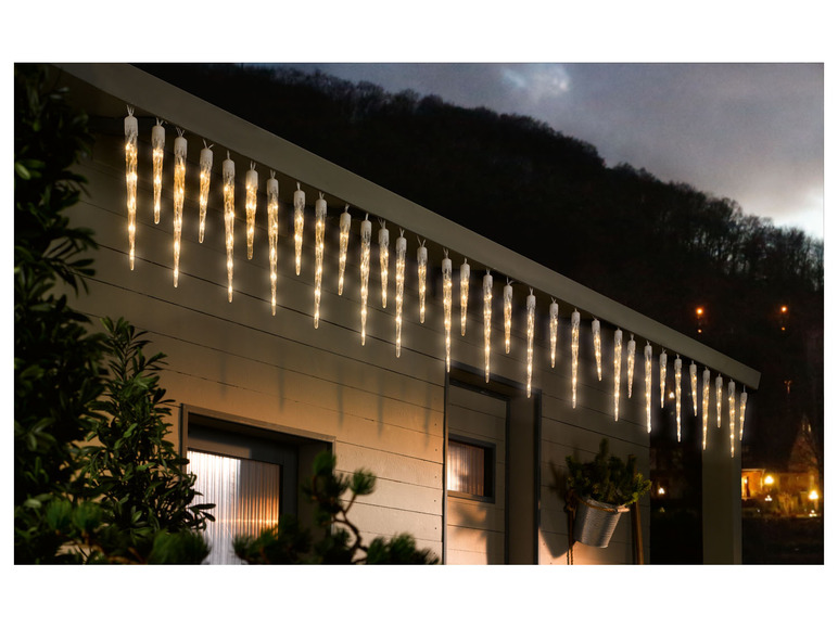 Livarno Home Girlanda świetlna - sople lodu, 128 diod LED, 1 sztuka Livarno home, ...