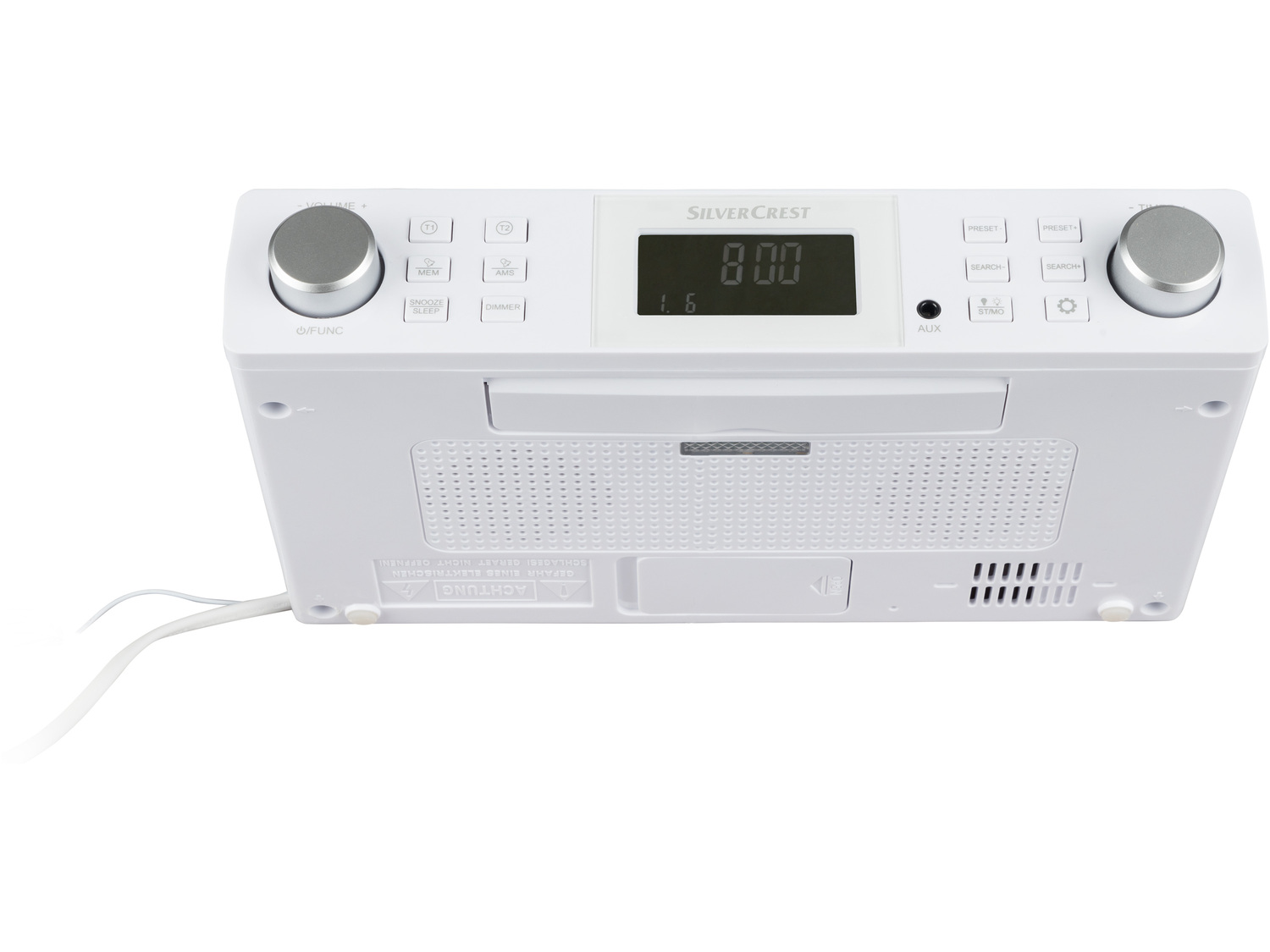 Podszafkowe radio kuchenne Silvercrest, cena 74,90 PLN 
- duży wyświetlacz LCD ...