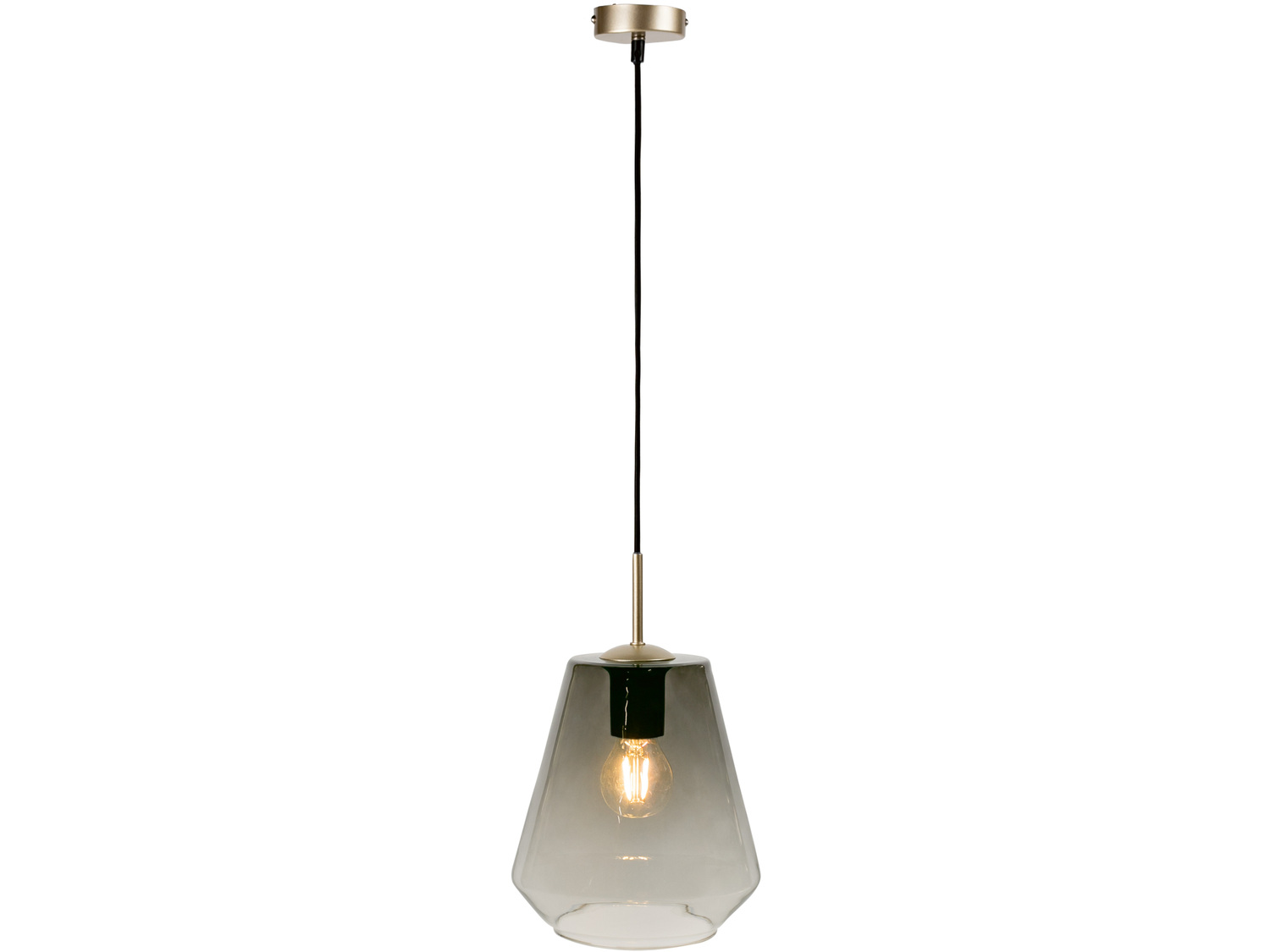 Lampa wisząca Livarno, cena 39,00 PLN 
- długość ok. 120 cm, Ø klosza: 18-22 ...