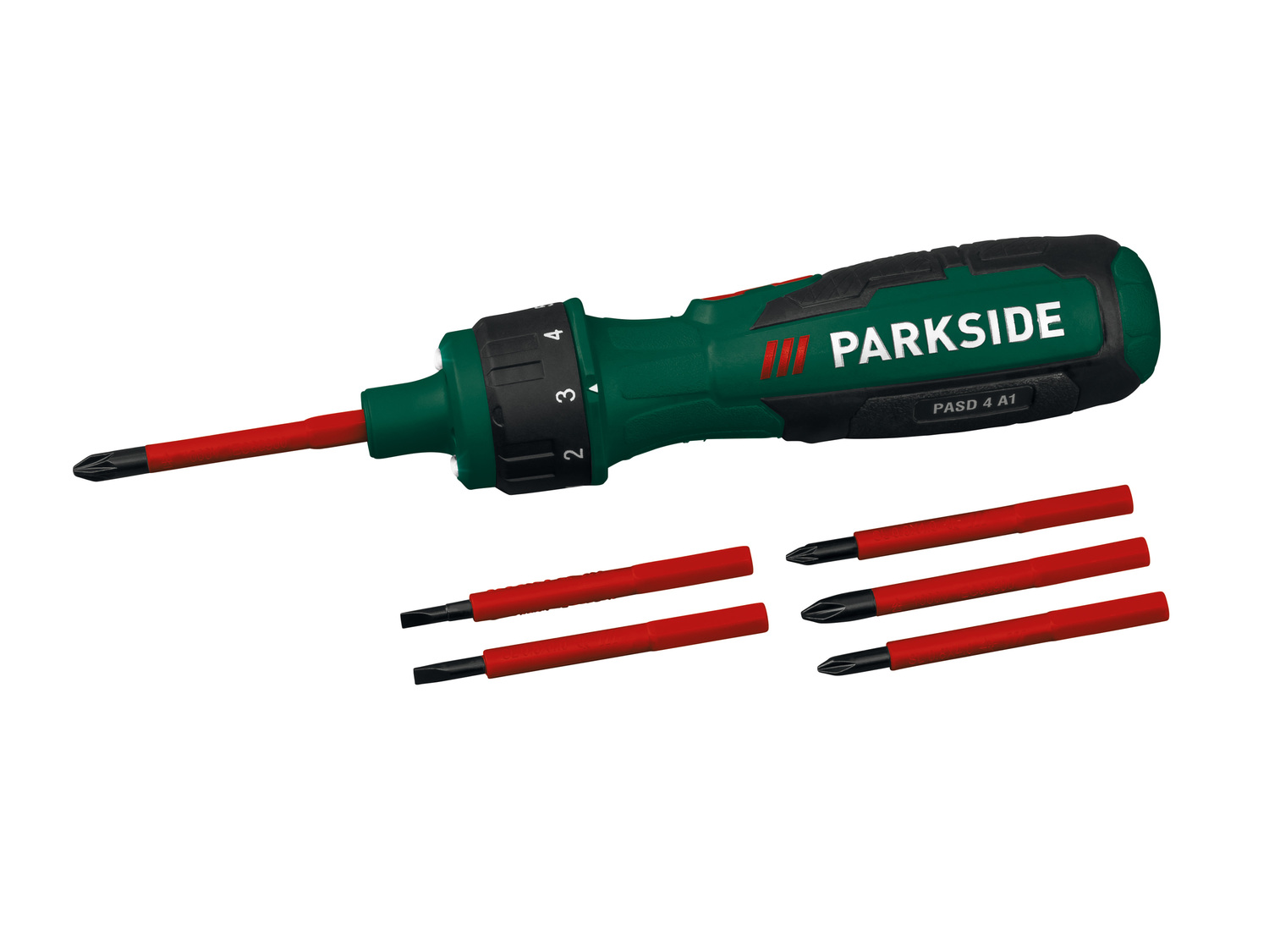 Akumulatorowy wkrętak 4 V z możliwością wyboru momentu obrotowego Parkside, ...