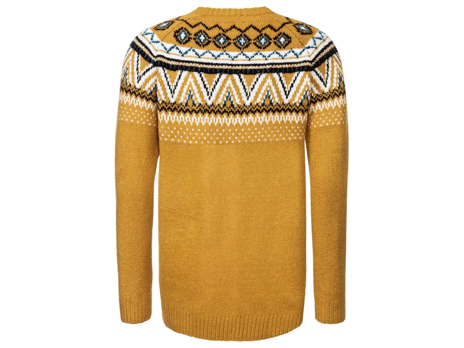 Sweter damski Esmara, cena 39,99 PLN 
- rozmiary: S-L
- wz&oacute;r żakardowy ...