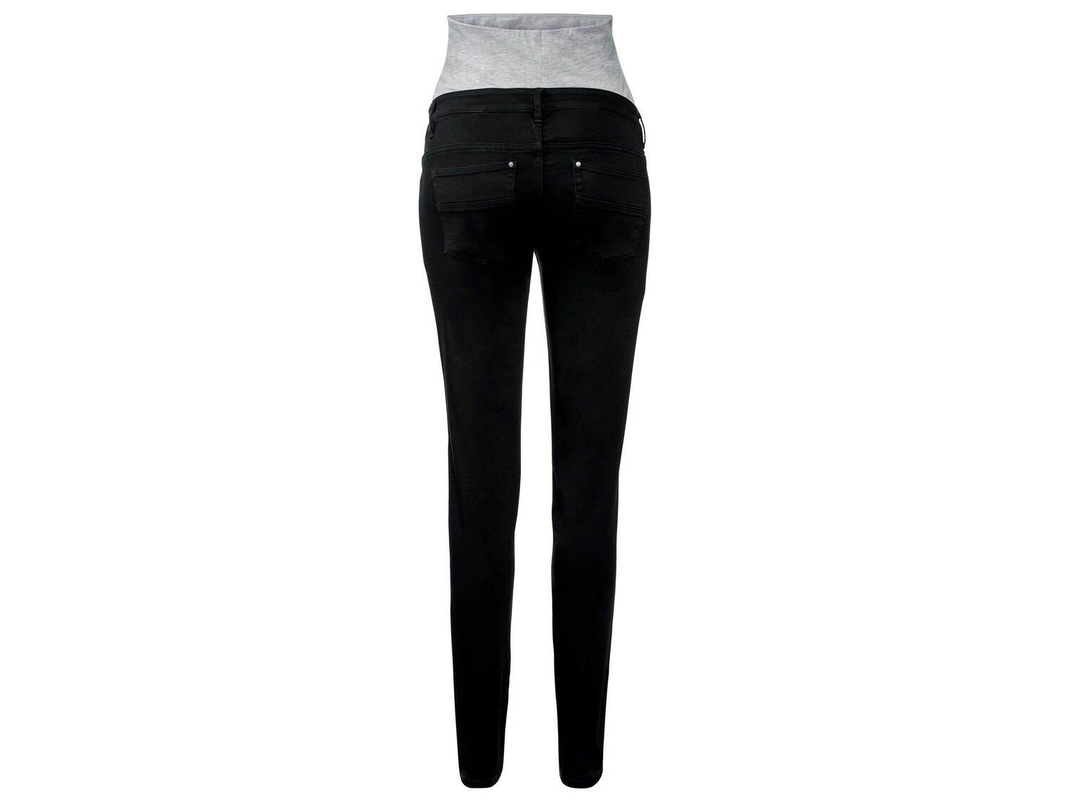 Jeansy ciążowe Esmara, cena 44,99 PLN 
- rozmiary: 34-44
- z miękkim, elastycznym ...