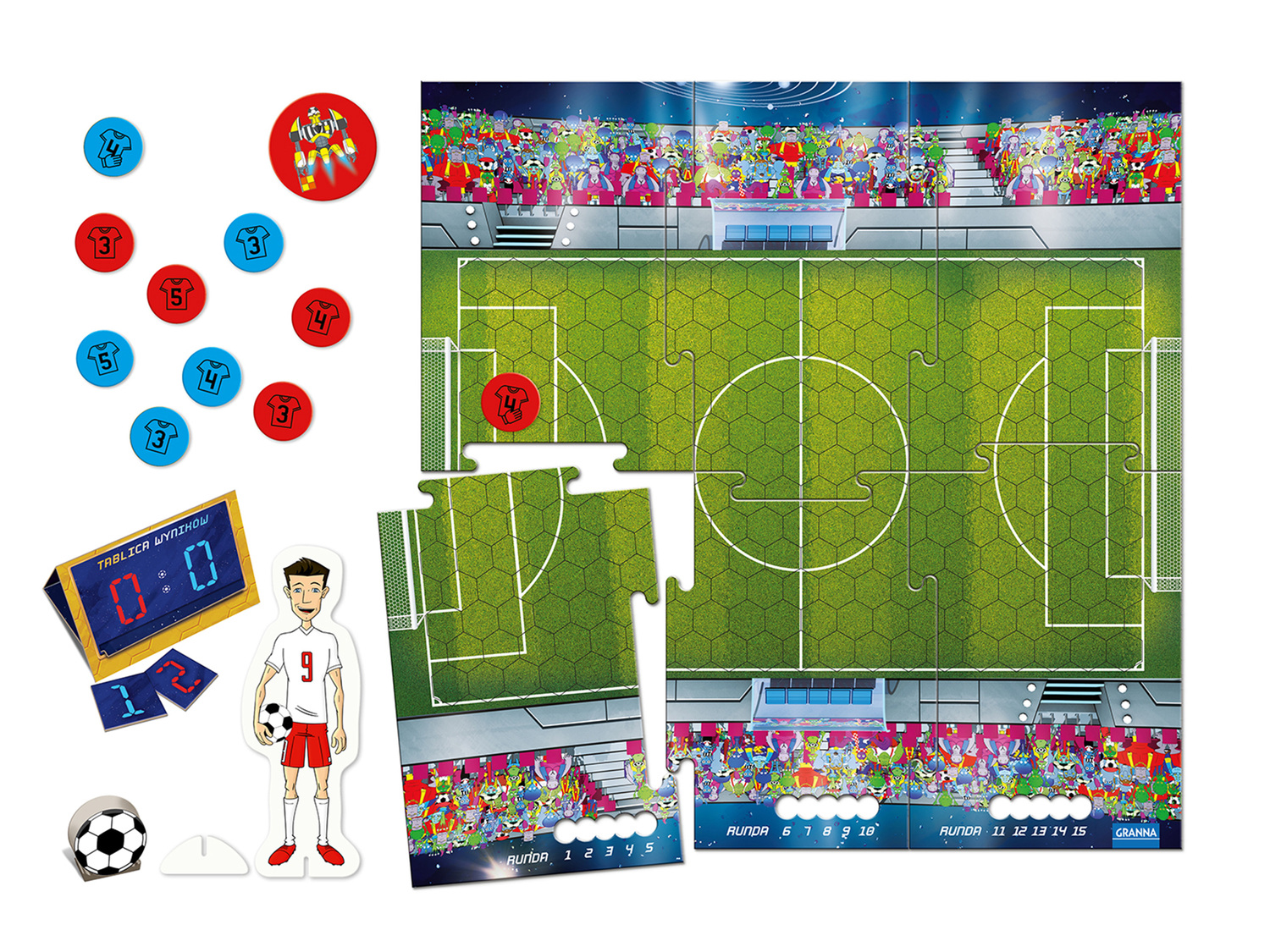 Gra „Kosmiczny Wykop” , cena 64,90 PLN 
- Prawdziwy futbol na planszy razem ...
