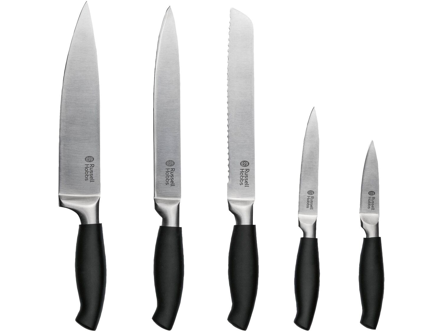 Zestaw noży ze stali nierdzewnej , cena 129,00 PLN 
- 5 noży z magnetycznym stojakiem ...