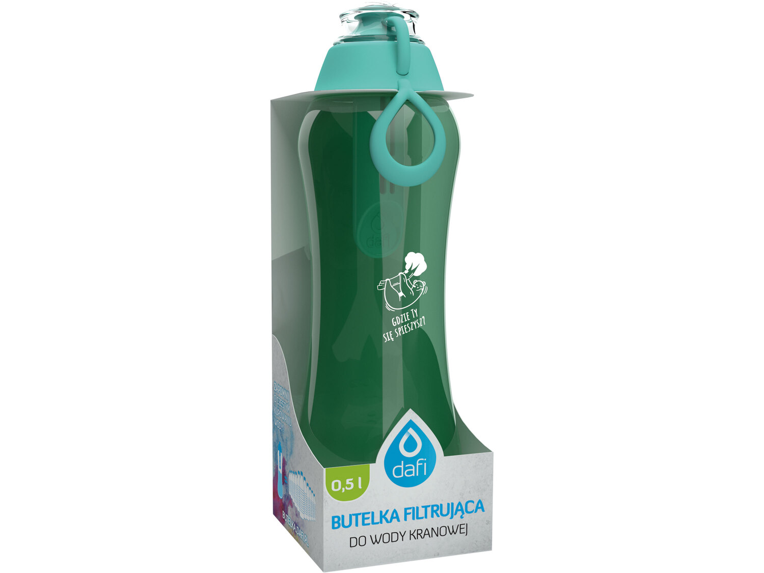 Butelka filtrująca Dafi Soft 0,5 l , cena 26,99 PLN 
- lekka i poręczna
- z ...