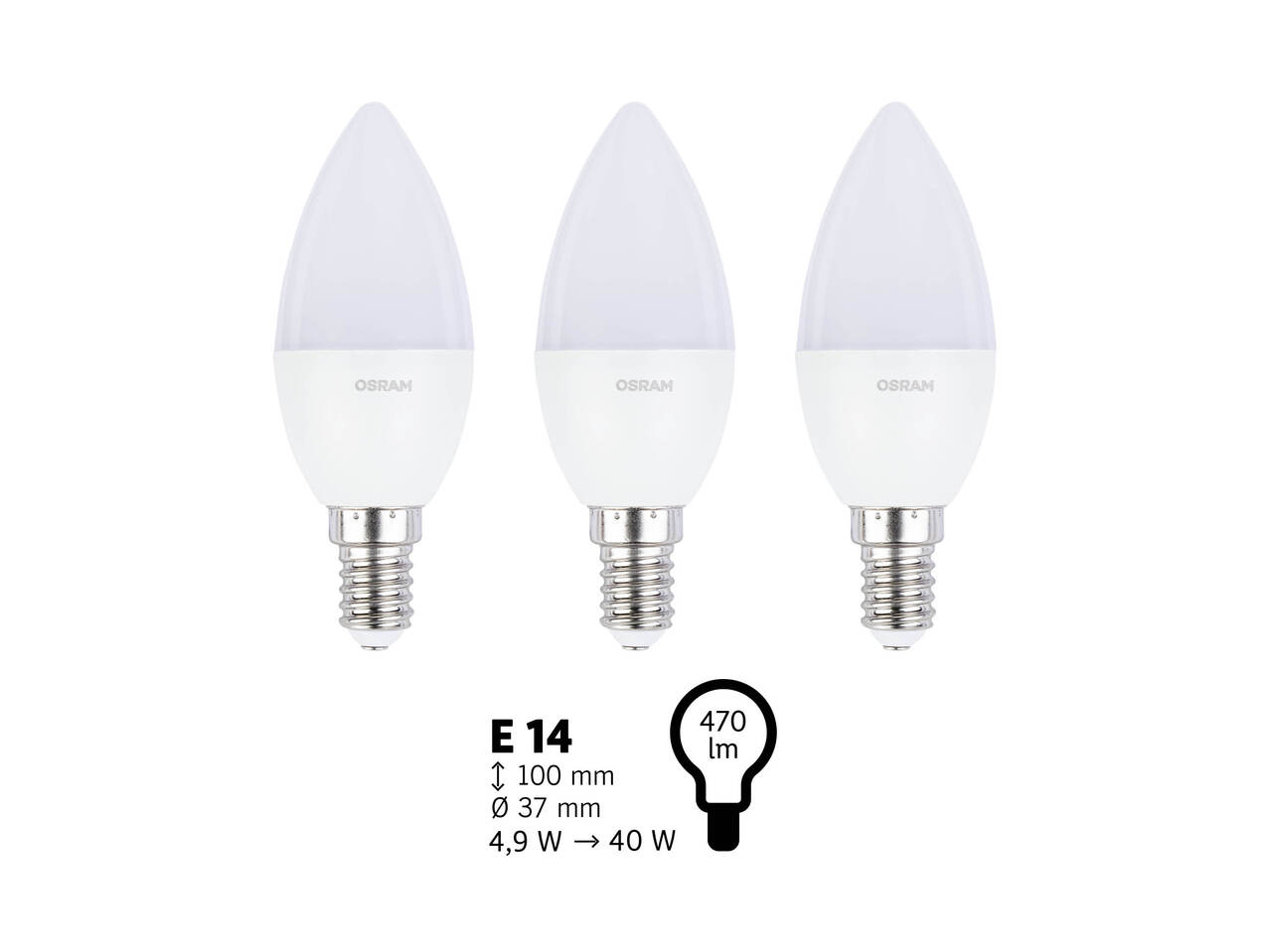 OSRAM® Żarówki LED, 3 szt. , cena 19,99 PLN 
OSRAM® Żarówki LED, 3 szt. ...