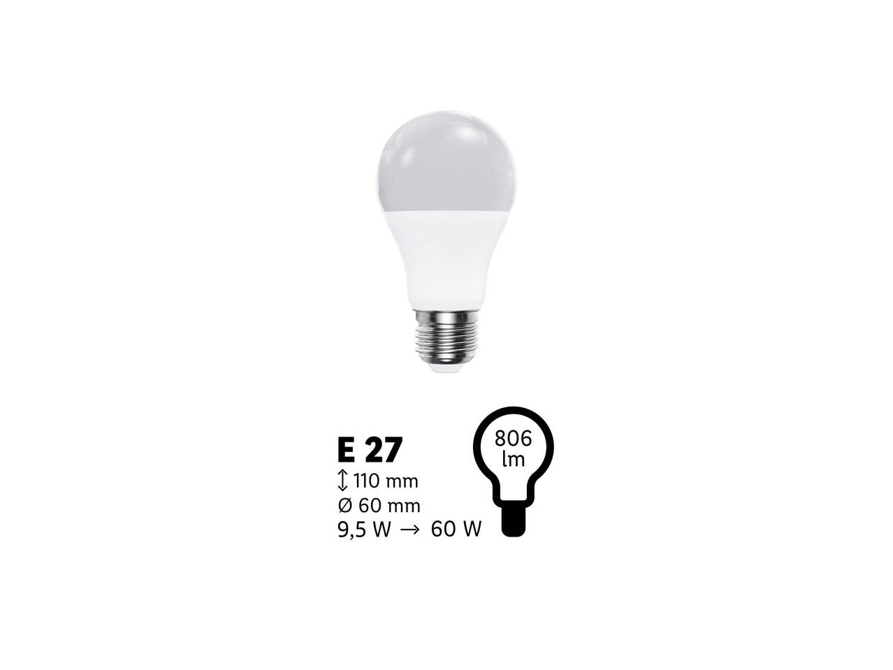 LIVARNO HOME® Żarówka LED , cena 9,99 PLN  

-  klasa energetyczna G
