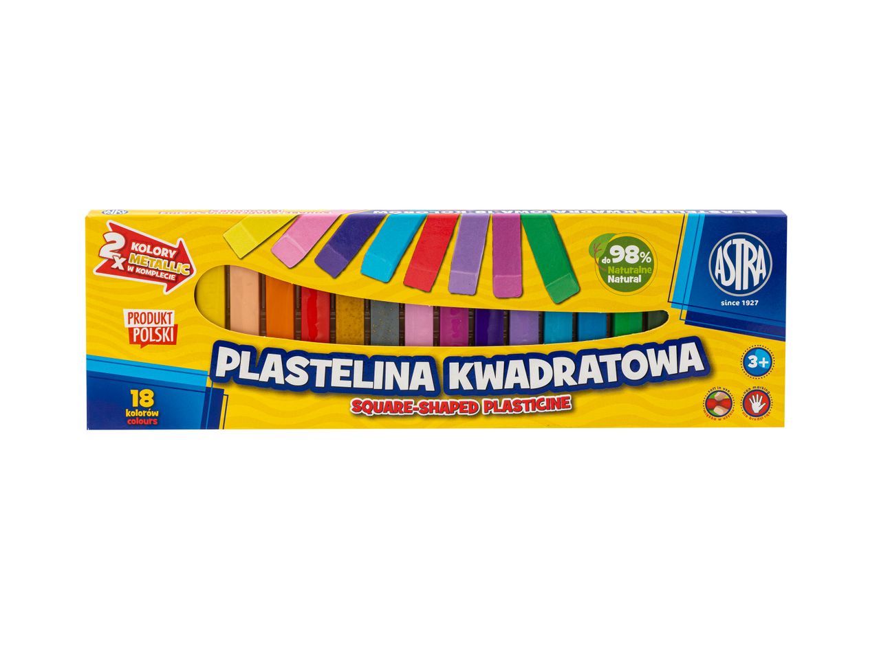 Plastelina Astra, 18 szt. , cena 9,99 PLN 
Plastelina Astra, 18 szt. 
- 18 kolor&oacute;w
- ...