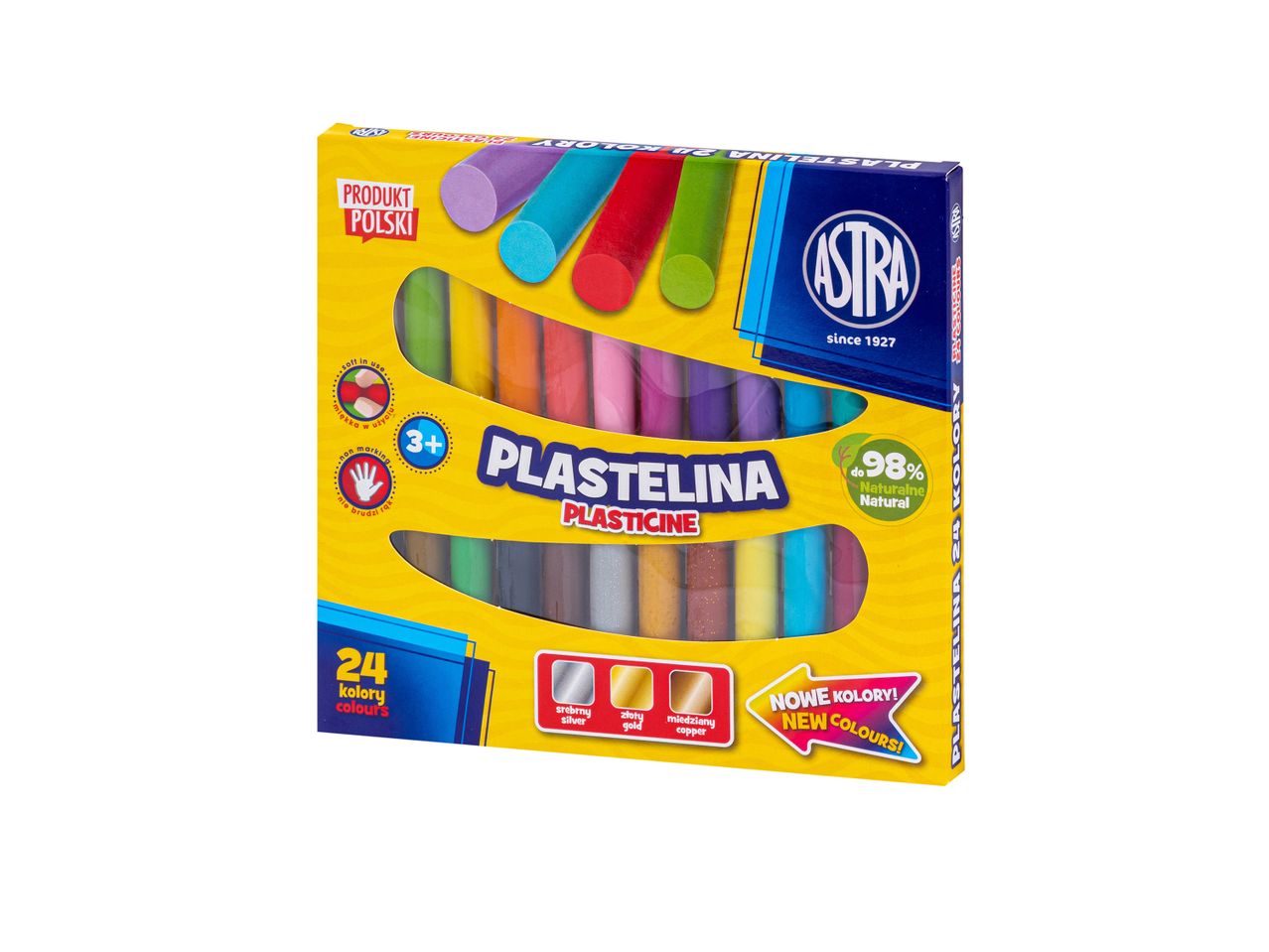 Plastelina Astra, 24 szt. , cena 9,99 PLN 
Plastelina Astra, 24 szt. 
- 24 kolory
- ...