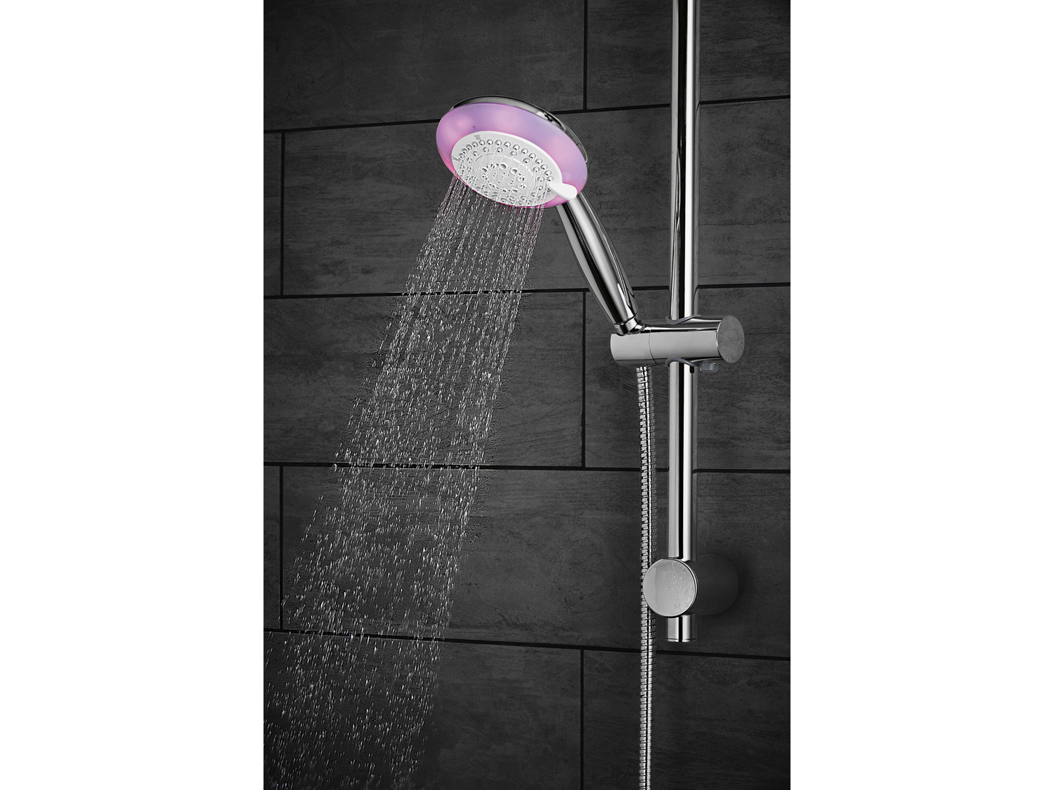 Słuchawka prysznicowa LED Miomare, cena 29,99 PLN 
- zmiana kolorów w zależności ...