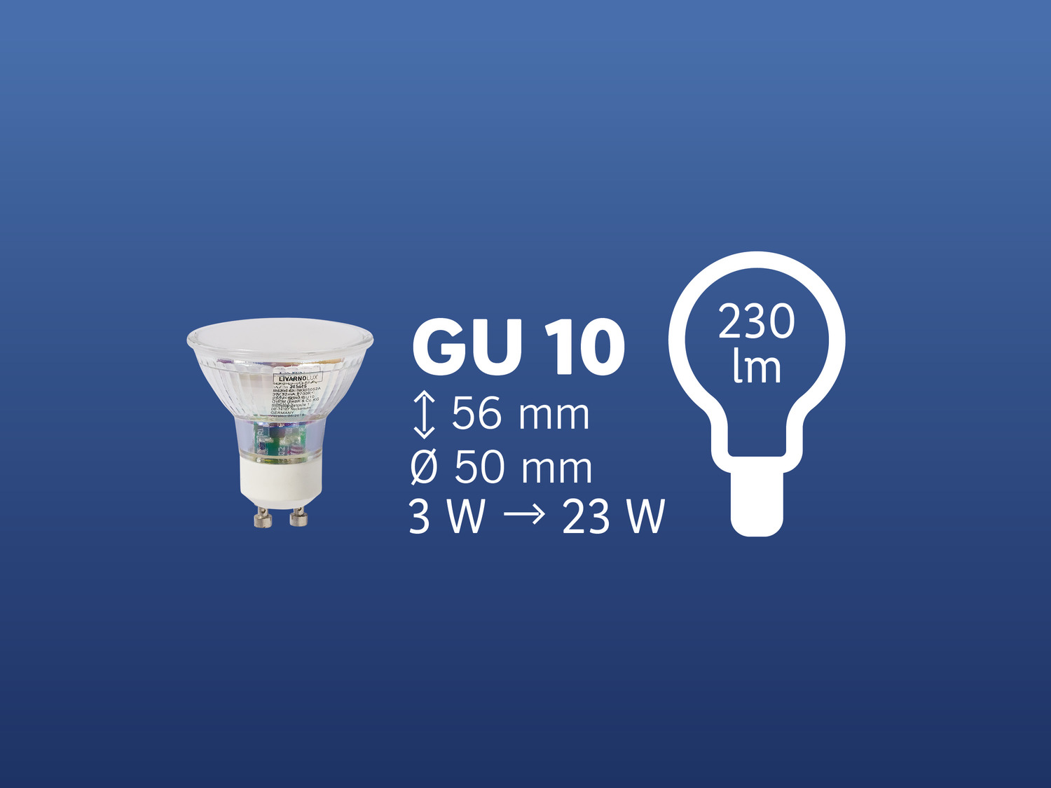 Żarówka LED Livarno Lux, cena 6,99 PLN 
- klasa energetyczna A+
- ilość cykli ...