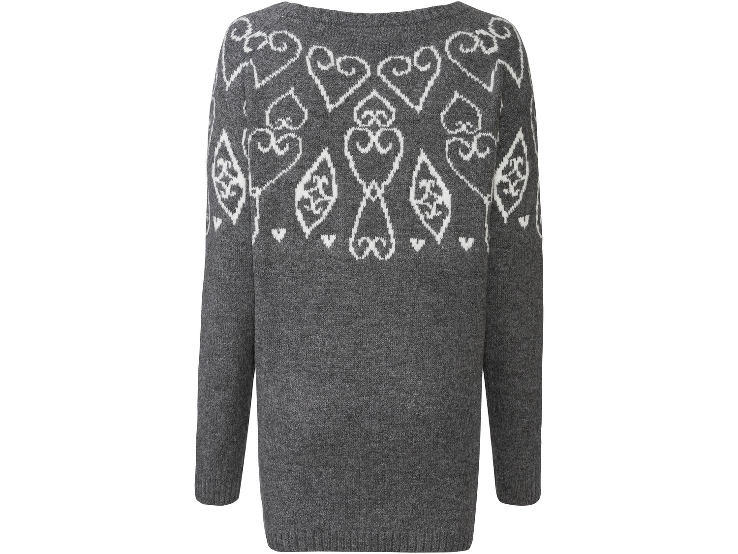 Sweter z motywem norweskim Esmara, cena 39,99 PLN 
- 82% poliakrylu, 16% poliestru, ...