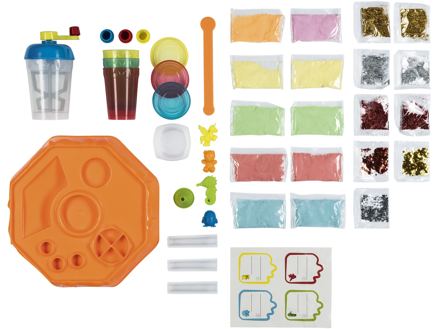 Laboratorium Slime Playtive Junior, cena 49,99 PLN 
- figurki, kolorowy puder z ...