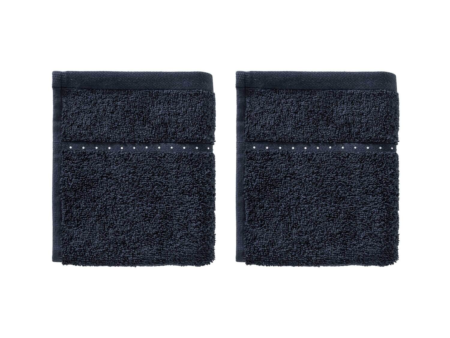 Ręczniki 30 x 50 cm, 2 szt. 450 g/m² Miomare, cena 9,99 PLN 
3 kolory 
- miękkie ...