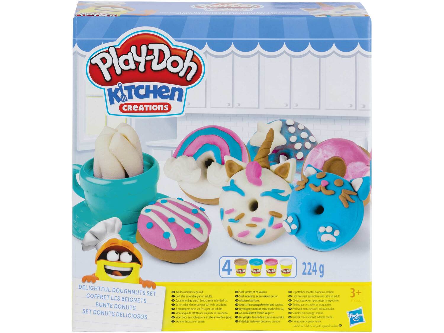 Ciastolina z akcesoriami Play-Doh, cena 44,99 PLN 
- w zestawie: 4 opakowania ciastoliny ...