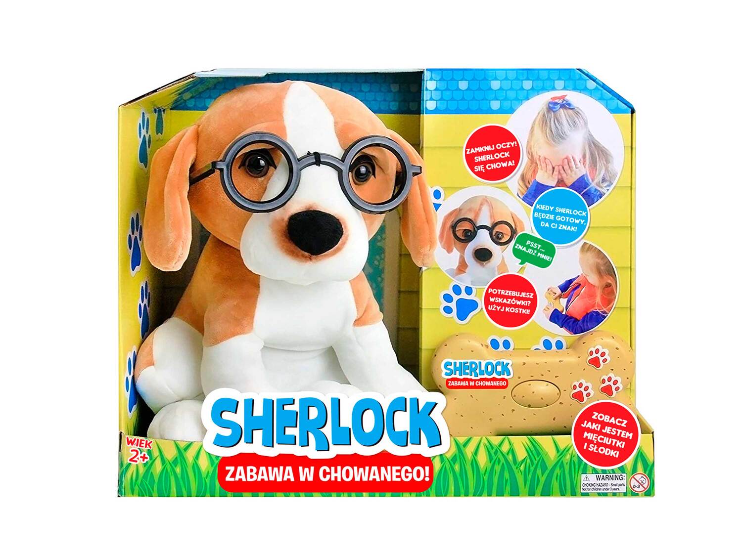Pies Sherlock , cena 59,00 PLN 
- wys. ok. 27 cm
- aż 10 odgłosów w języku ...
