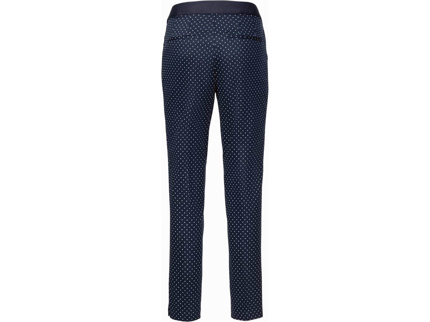 Spodnie damskie z bawełną Esmara, cena 44,99 PLN 
- rozmiary: 34-44
- z elastyczną ...