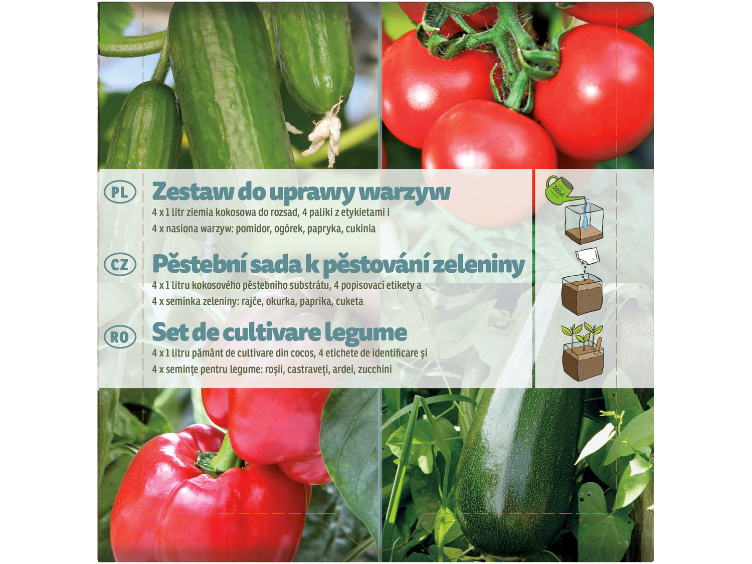 Zestaw do uprawy roślin , cena 7,99 PLN 
3 zestawy do wyboru 
- do wyboru zestaw ...