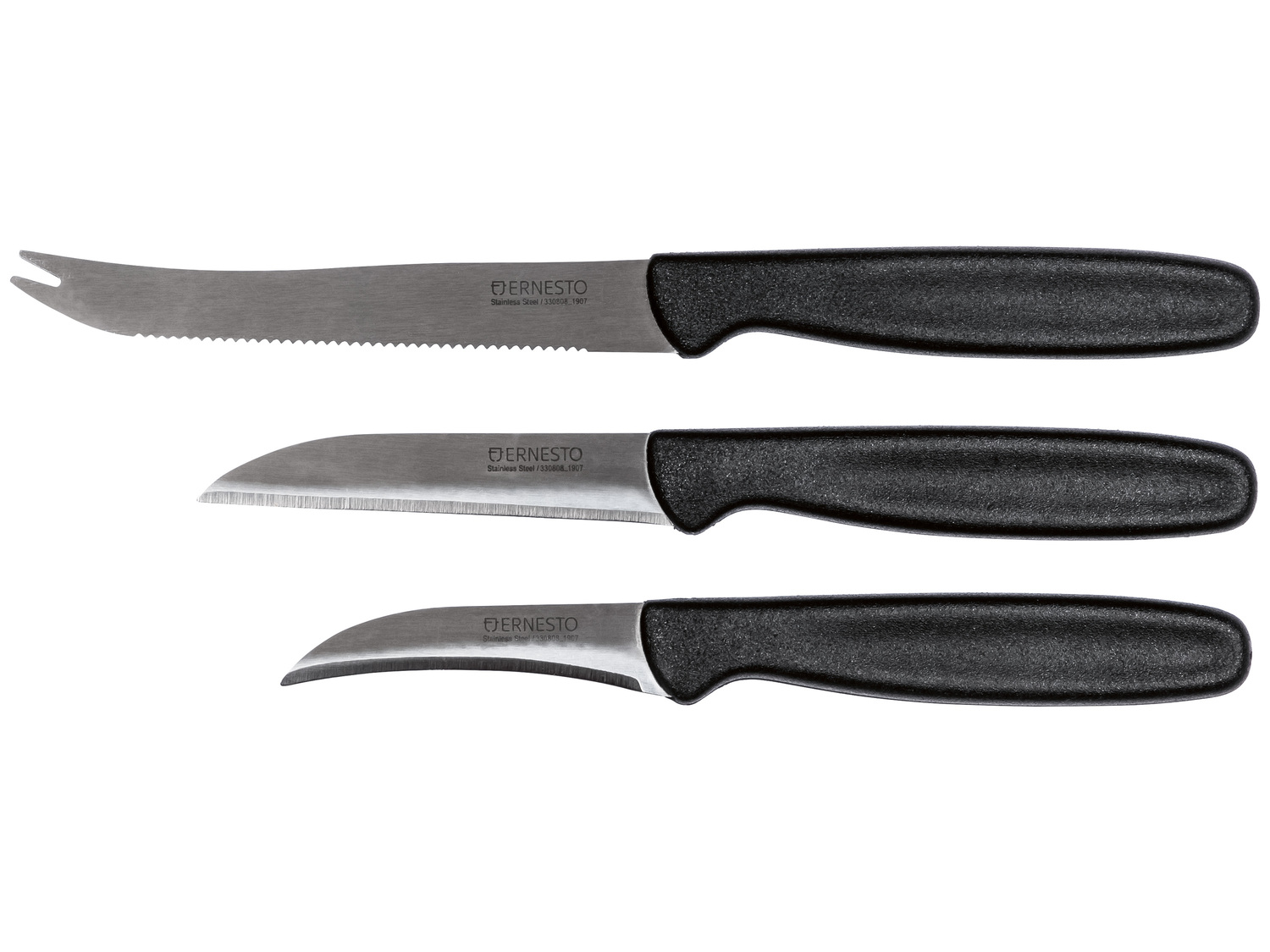 Nóż lub zestaw noży kuchennych Ernesto, cena 9,99 PLN 
- z nierdzewnym ostzem ...