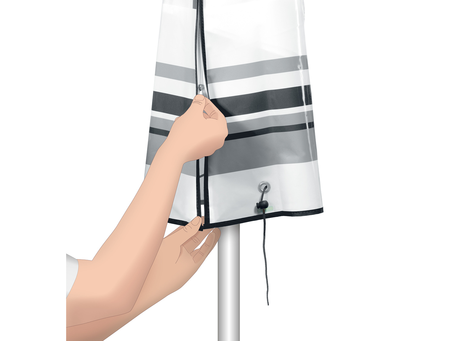 Pokrowiec na parasol Florabest, cena 12,99 PLN 
- wytrzymałe, odporne na działanie ...