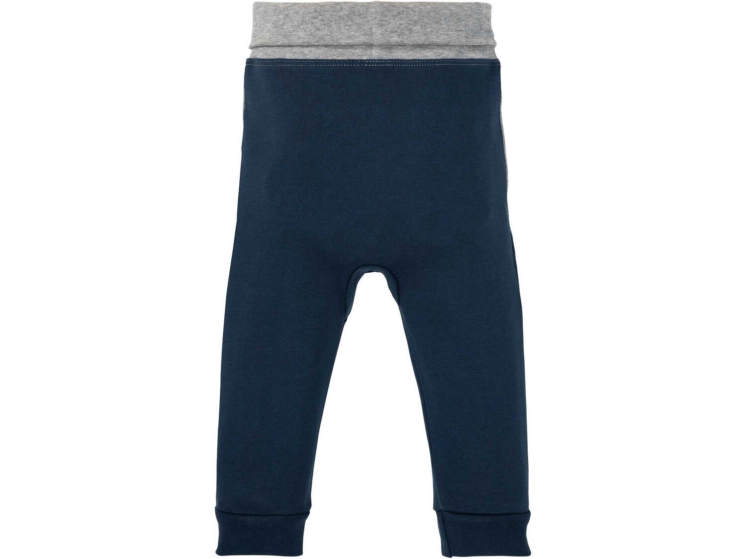Spodnie niemowlęce z bawełny Lupilu, cena 9,99 PLN 
- rozmiary: 74-92
- 100% bawełny
- ...