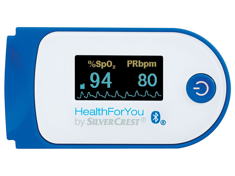 HealthForYou, Silvercrest® Pulsoksymetr SPO 55 z aplikacją HealthForYou Silvercrest ...