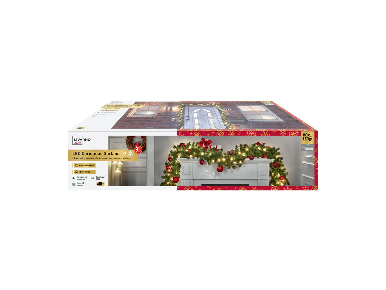 LIVARNO HOME® Girlanda świetlna LED , cena 59,9 PLN 
- do świątecznej dekoracji ...