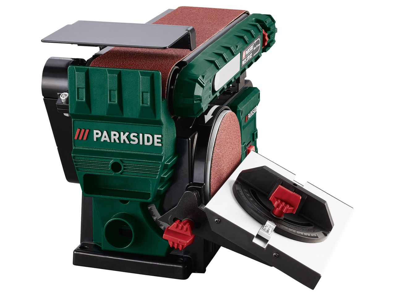 PARKSIDE® Szlifierka taśmowo-talerzowa 370 W , cena 499 PLN 
PARKSIDE® Szlifierka ...