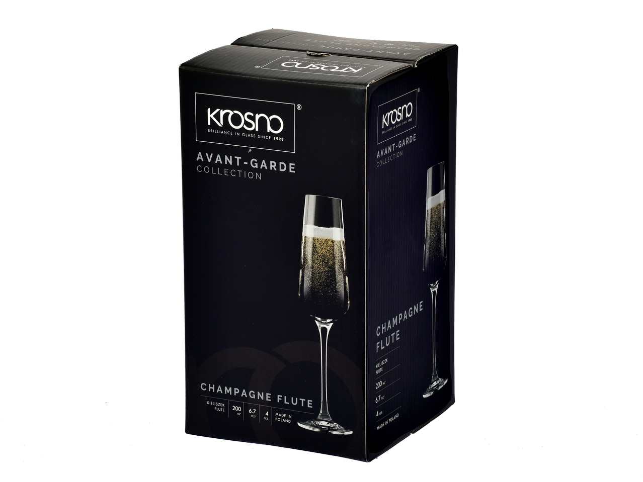 KROSNO® Kieliszki do szampana AVANT-GARDE, 4 , cena 49,99 PLN 
KROSNO® Kieliszki ...