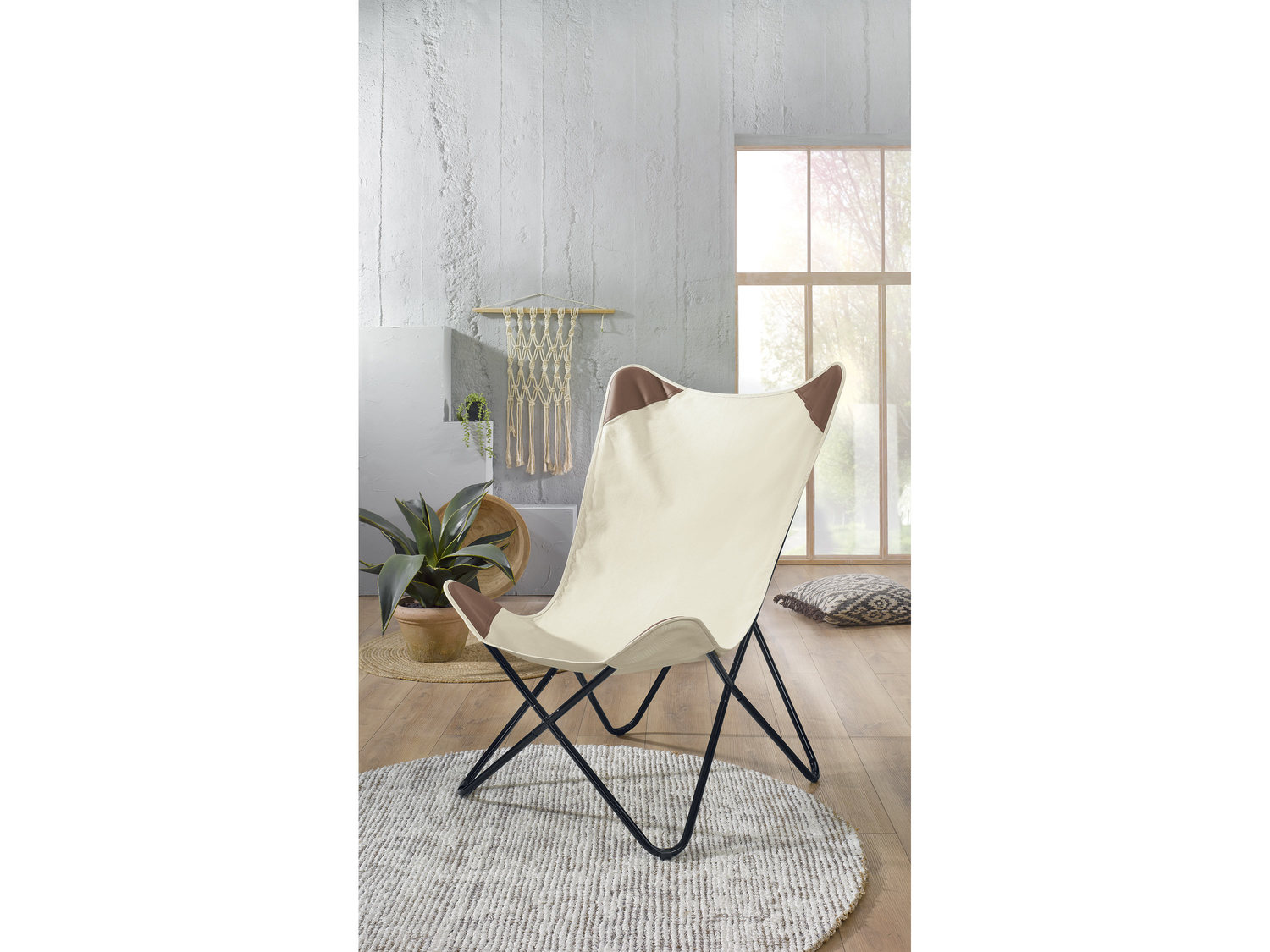 Krzesło butterfly Livarno Living, cena 129,00 PLN 
- styl Etno
- wzmocnione narożniki ...