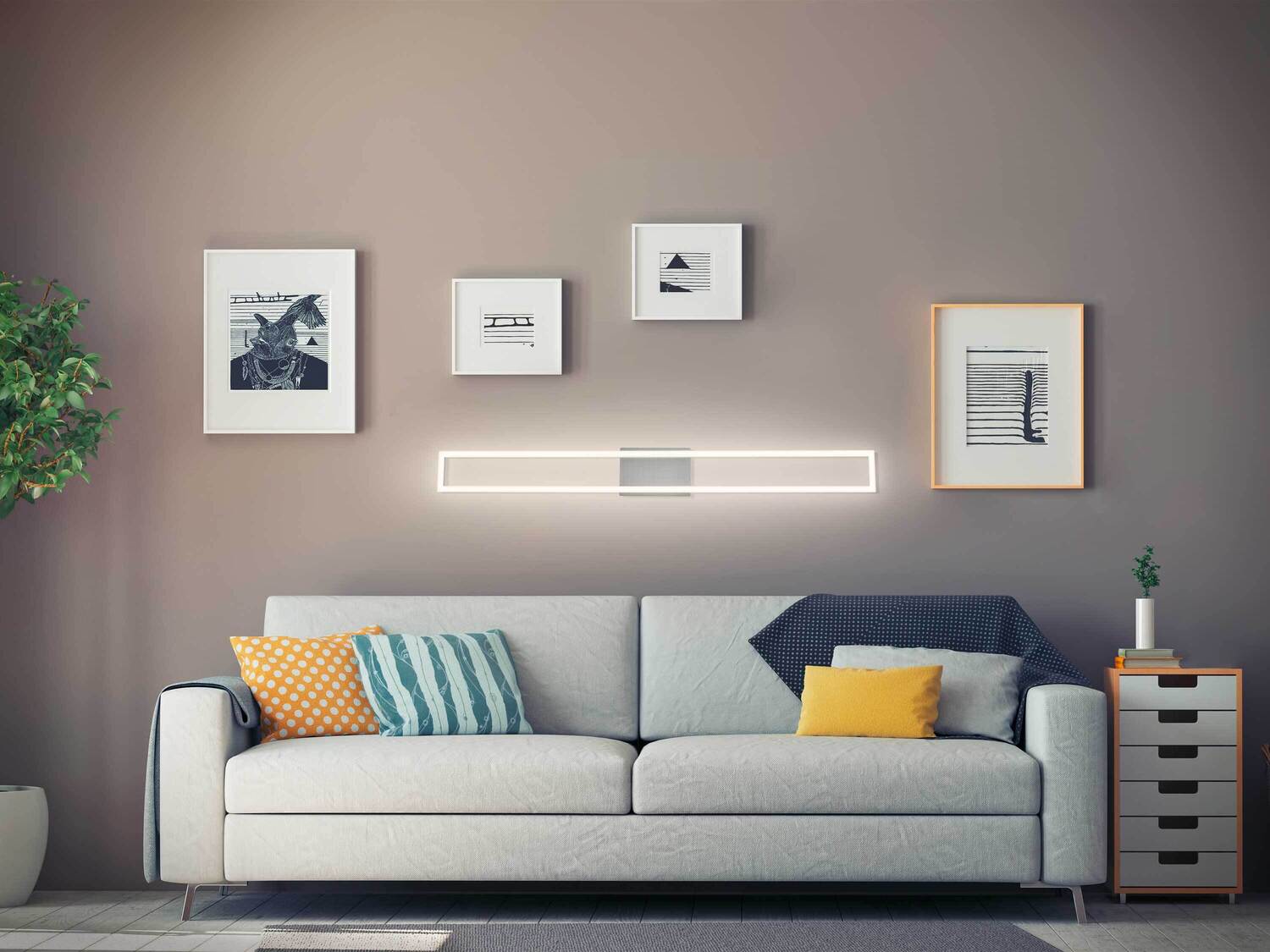 Lampa LED Livarno, cena 129,00 PLN 
- do montażu na ścianie lub sufcie
- barwa ...