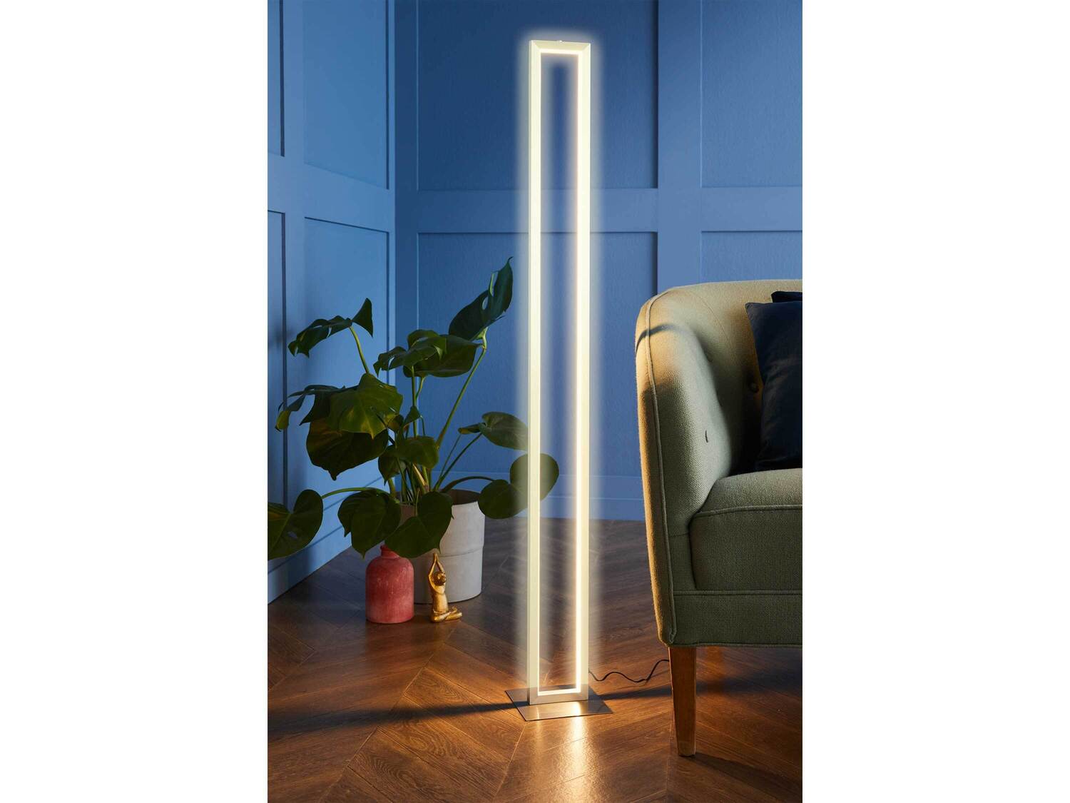 Lampa podłogowa LED , cena 149,00 PLN 
- dł. kabla sieciowego: 1,8 m
- przyciemnianie ...