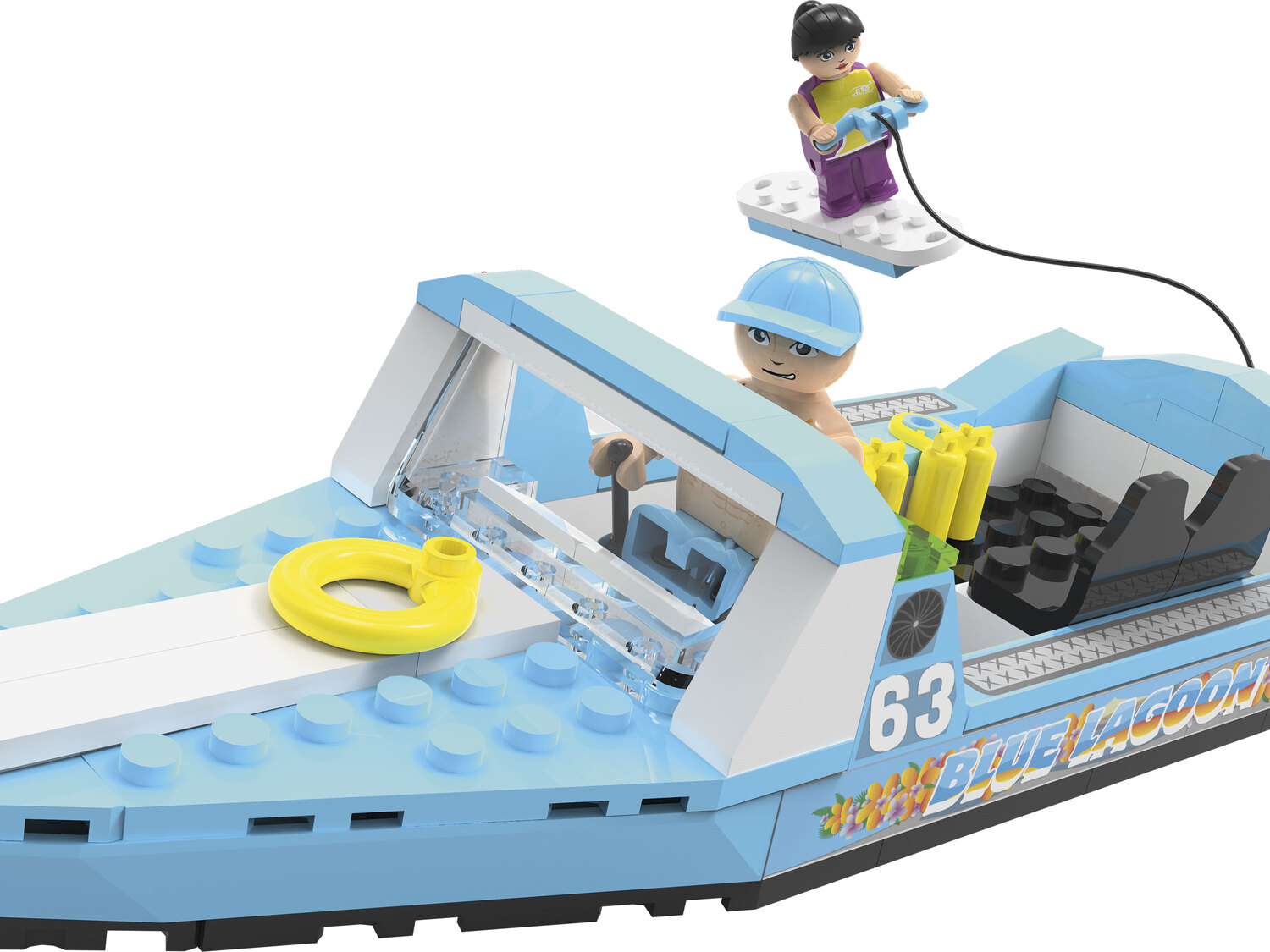 Minizestaw klocków Playtive, cena 6,99 PLN 
łódź do nart wodnych 
- 87 części
Opis

- ...