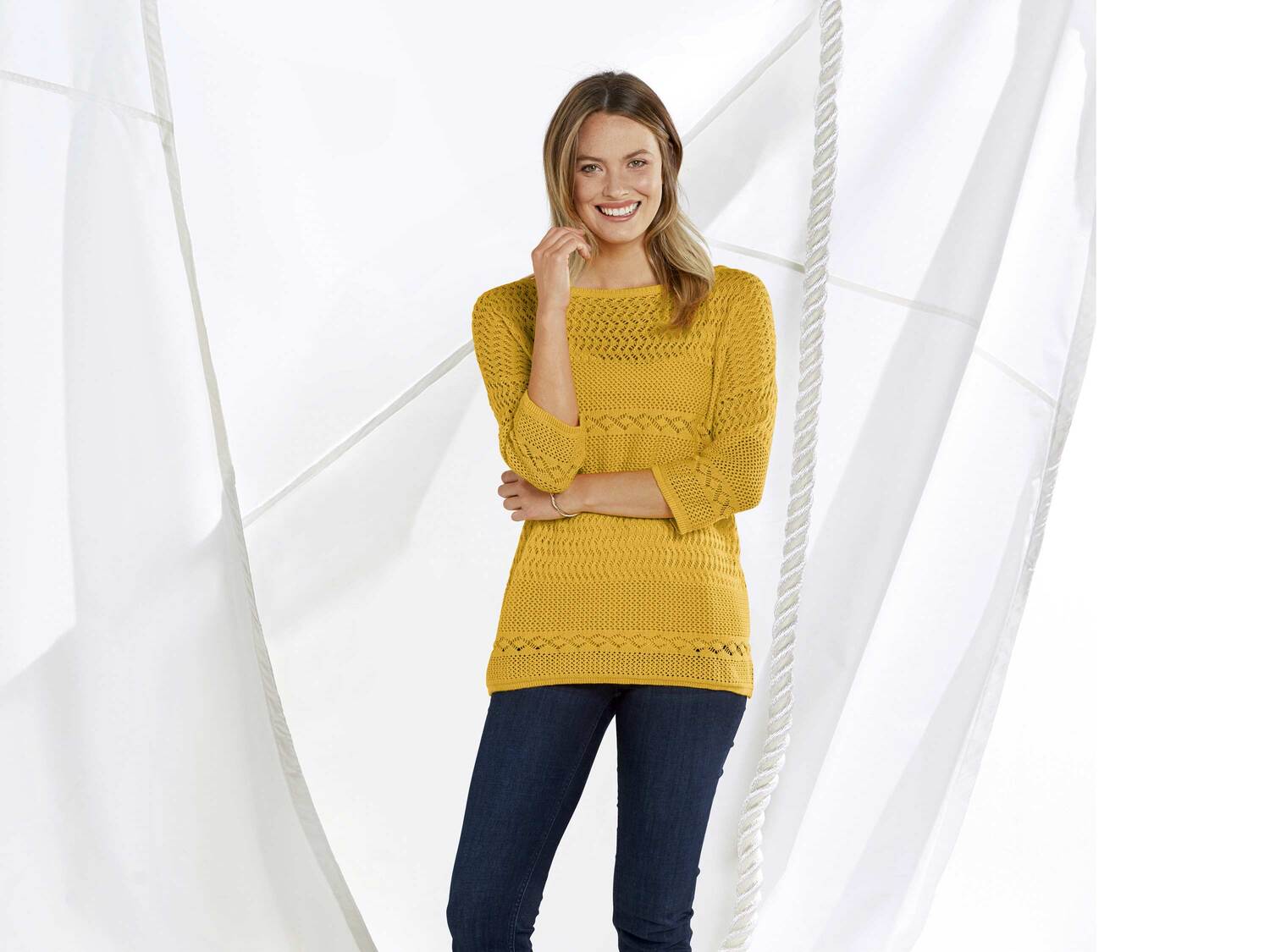 Sweter damski z bawełny Esmara, cena 34,99 PLN 
- rozmiary: XS-L
- 100% bawełny
- ...