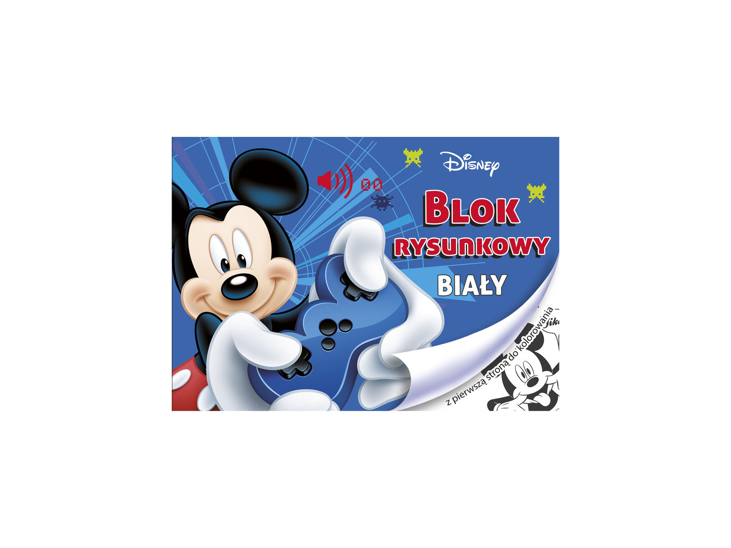 Blok A4 Disney rysunkowy, 20 kartek , cena 1,29 PLN  
-  kolorowanka na pierwszej stronie